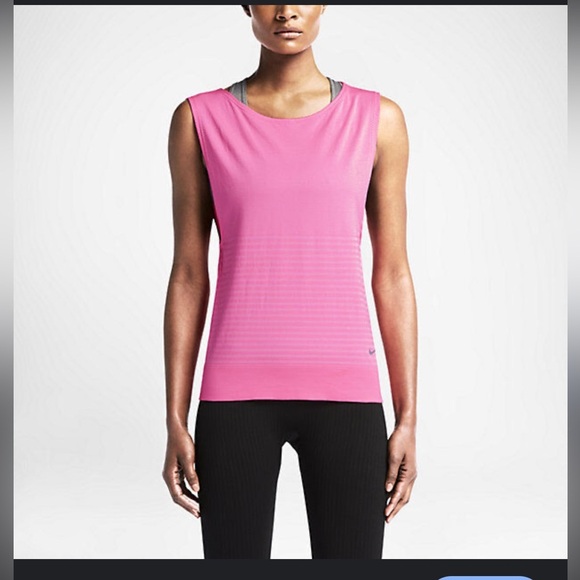 Nike Hot Pink Sleeveless Knit Tank Top Running Size‎ XS - Picture 1 of 6